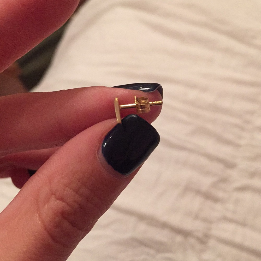 Triangle Earrings - Picture 2 of 2